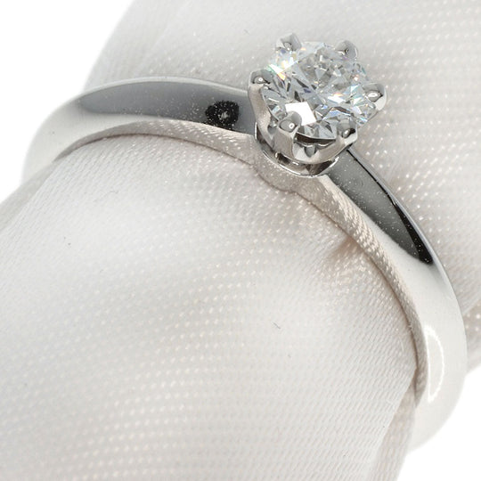 TIFFANY&Co. Ring PT950 Silver Solitaire Diamond