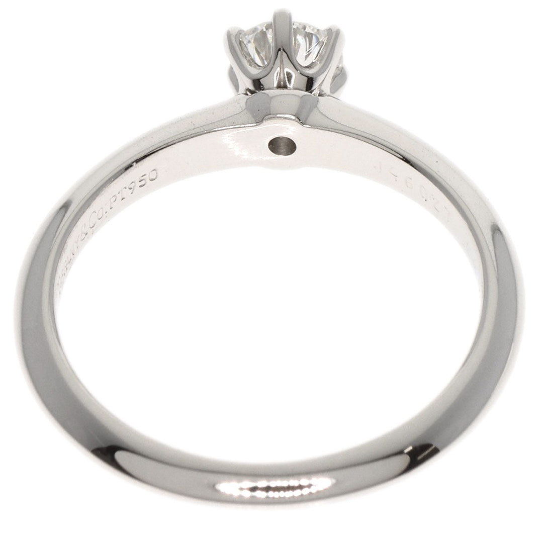 TIFFANY&Co. Ring PT950 Silver Solitaire Diamond