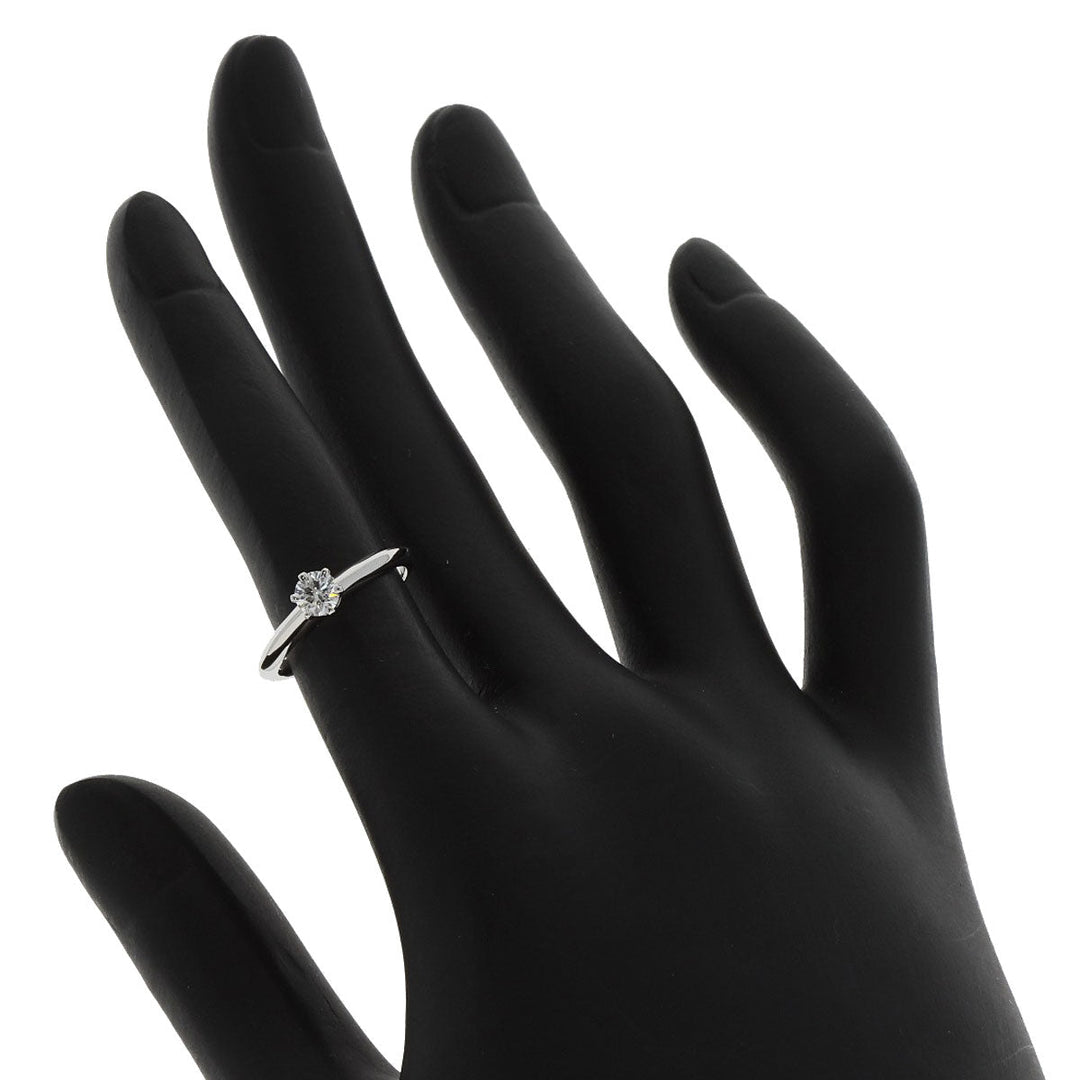 TIFFANY&Co. Ring PT950 Silver Solitaire Diamond