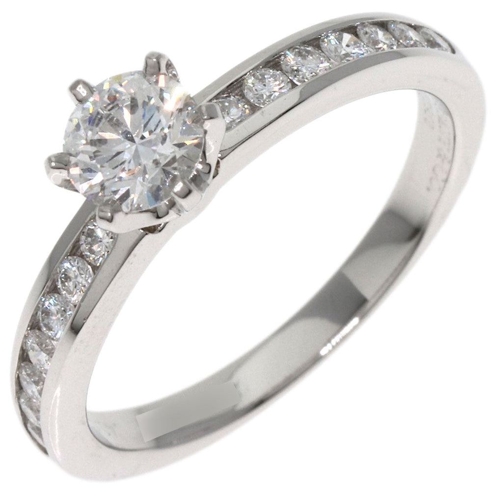 TIFFANY&Co. Ring PT950 Silver Channel Setting Diamond