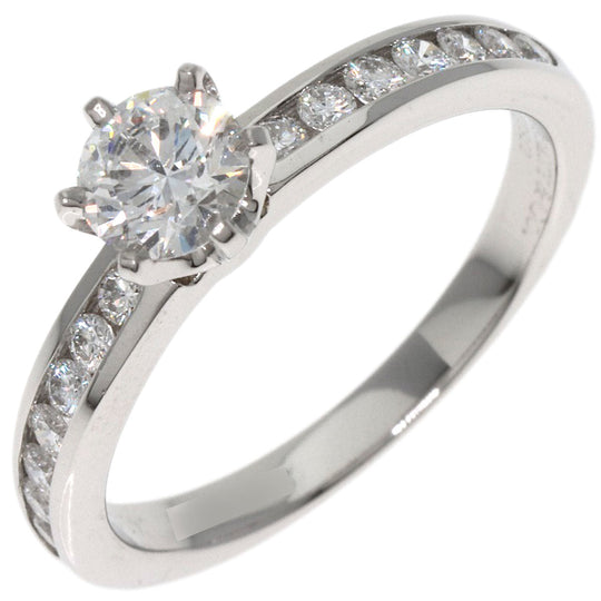 TIFFANY&Co. Ring PT950 Silver Channel Setting Diamond