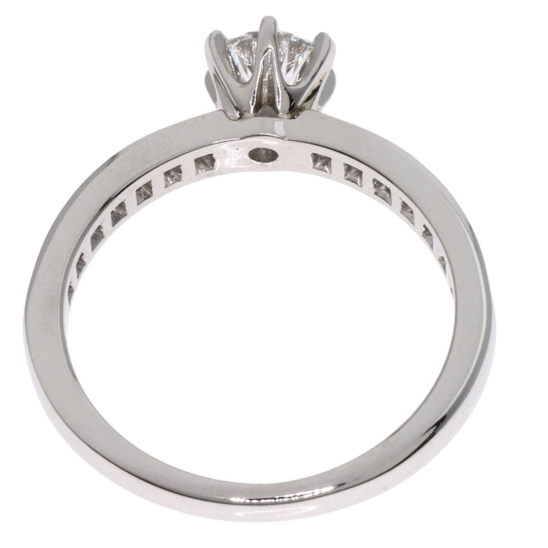 TIFFANY&Co. Ring PT950 Silver Channel Setting Diamond