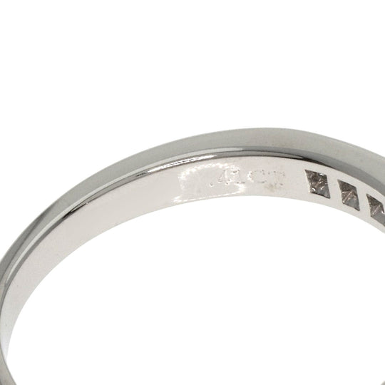 TIFFANY&Co. Ring PT950 Silver Channel Setting Diamond