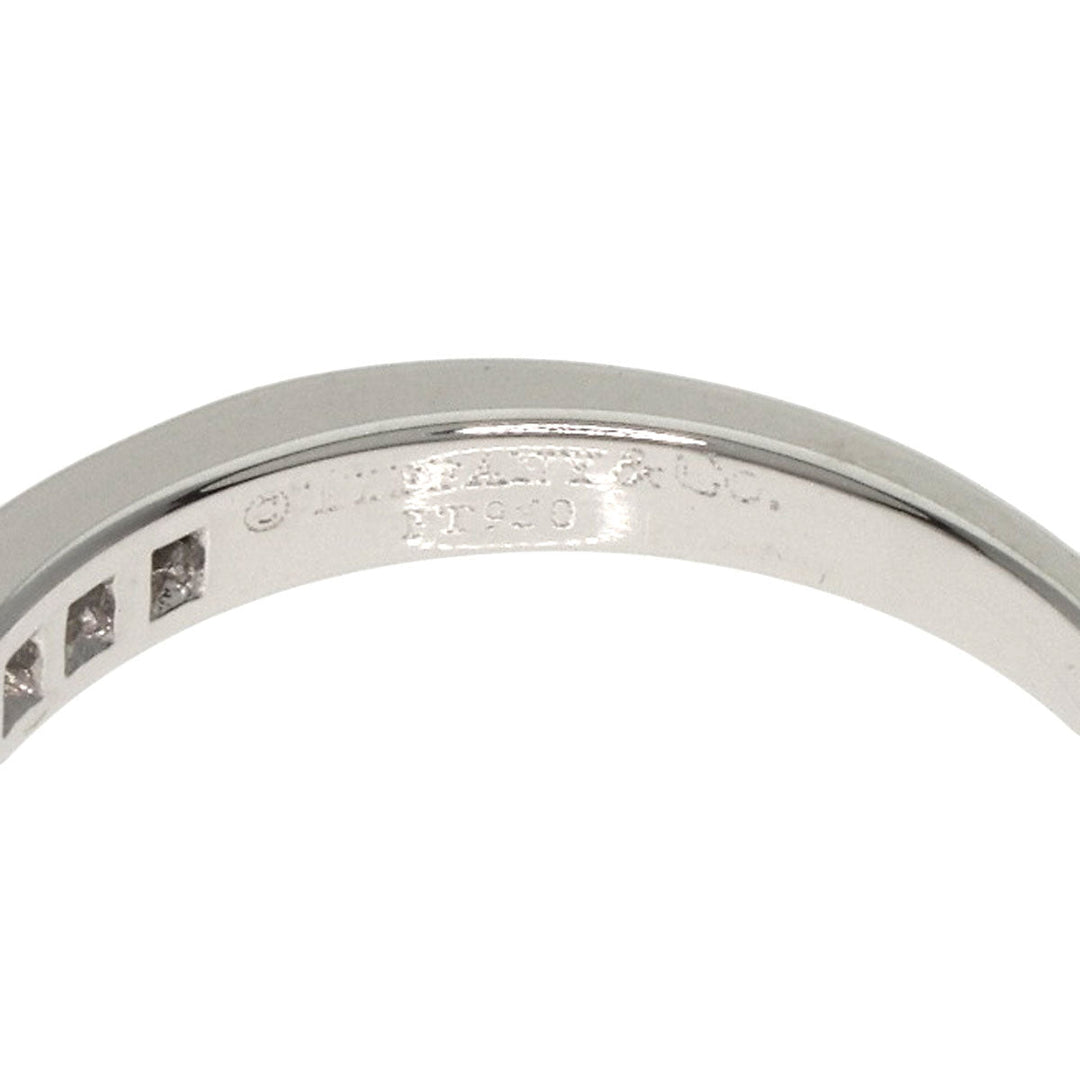 TIFFANY&Co. Ring PT950 Silver Channel Setting Diamond