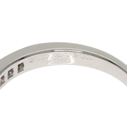 TIFFANY&Co. Ring PT950 Silver Channel Setting Diamond