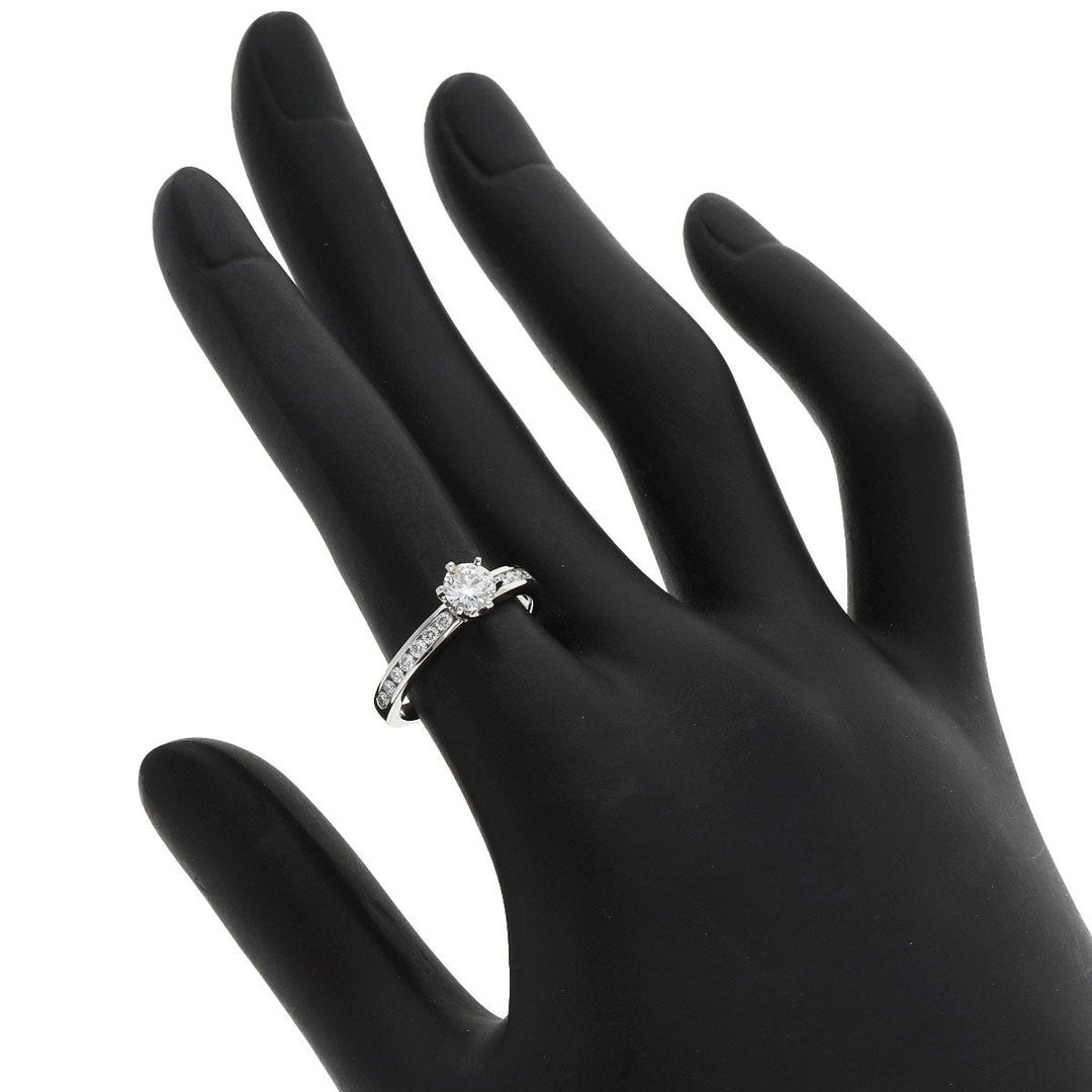 TIFFANY&Co. Ring PT950 Silver Channel Setting Diamond