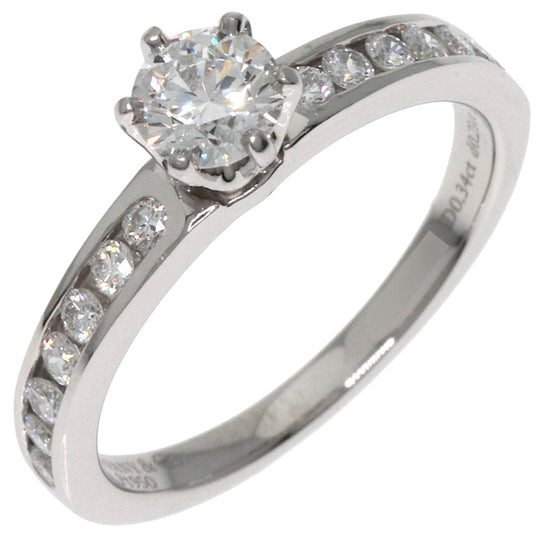 TIFFANY&Co. Ring PT950 Silver Channel Setting Diamonds