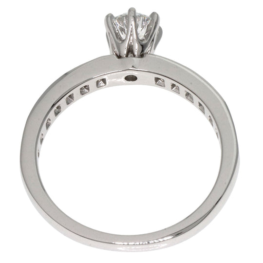 TIFFANY&Co. Ring PT950 Silver Channel Setting Diamonds