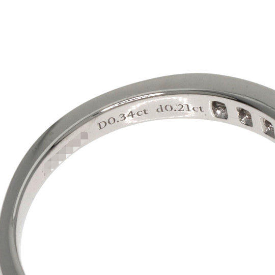 TIFFANY&Co. Ring PT950 Silver Channel Setting Diamonds