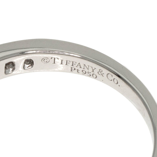 TIFFANY&Co. Ring PT950 Silver Channel Setting Diamonds