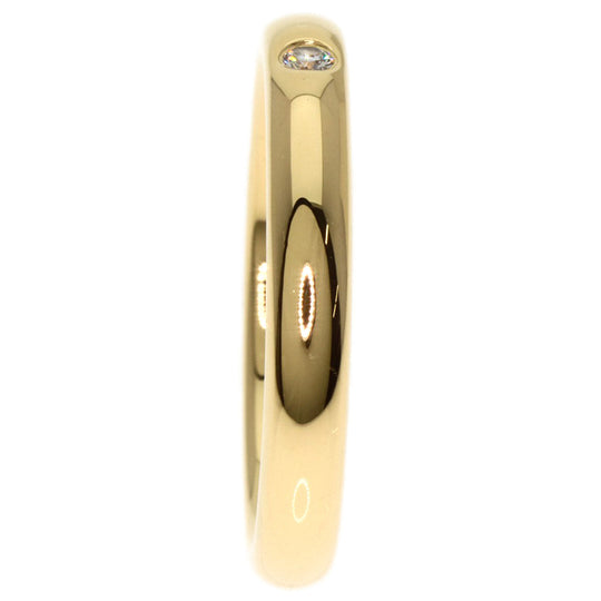 TIFFANY&Co. Ring 18K Yellow Gold gold Classic Band 1P Diamond Women Used Authentic