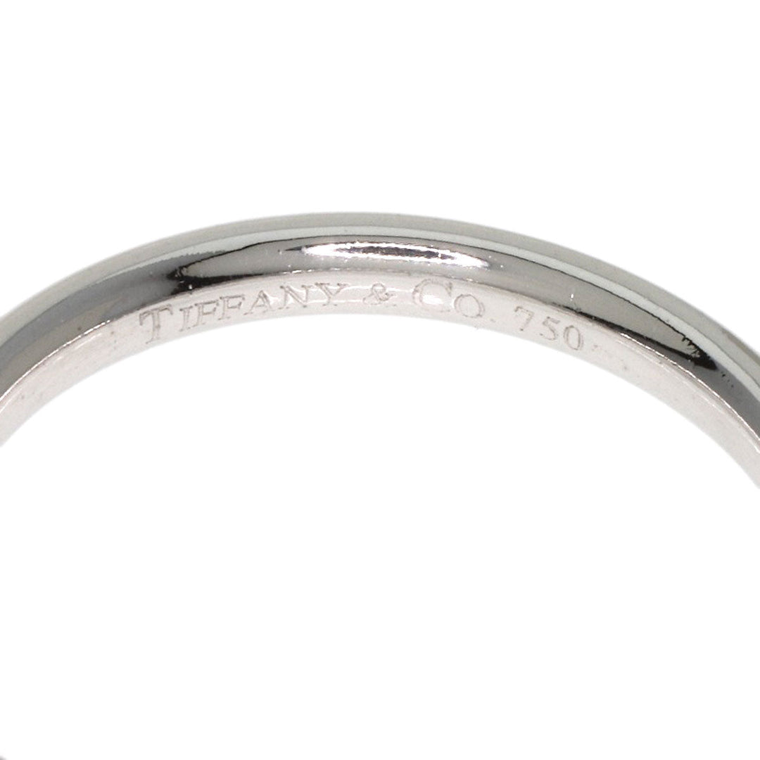 TIFFANY&Co. Ring K18WG Silver Curved 3P Diamond