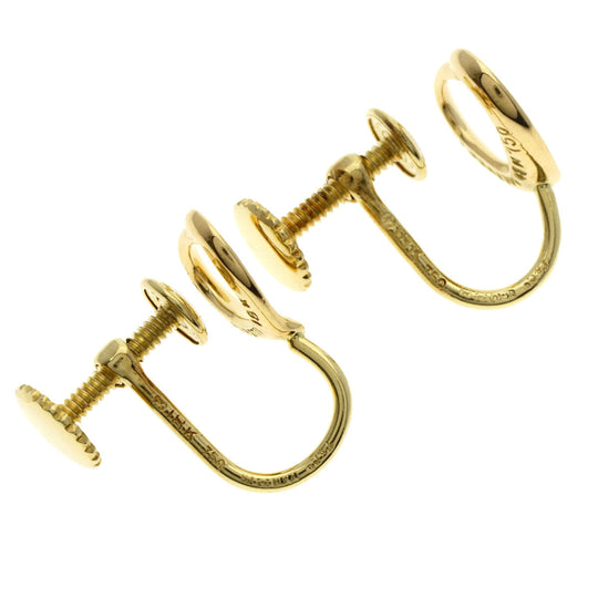 TIFFANY&Co. Earring 18K Yellow Gold gold Open heart Women Used Authentic