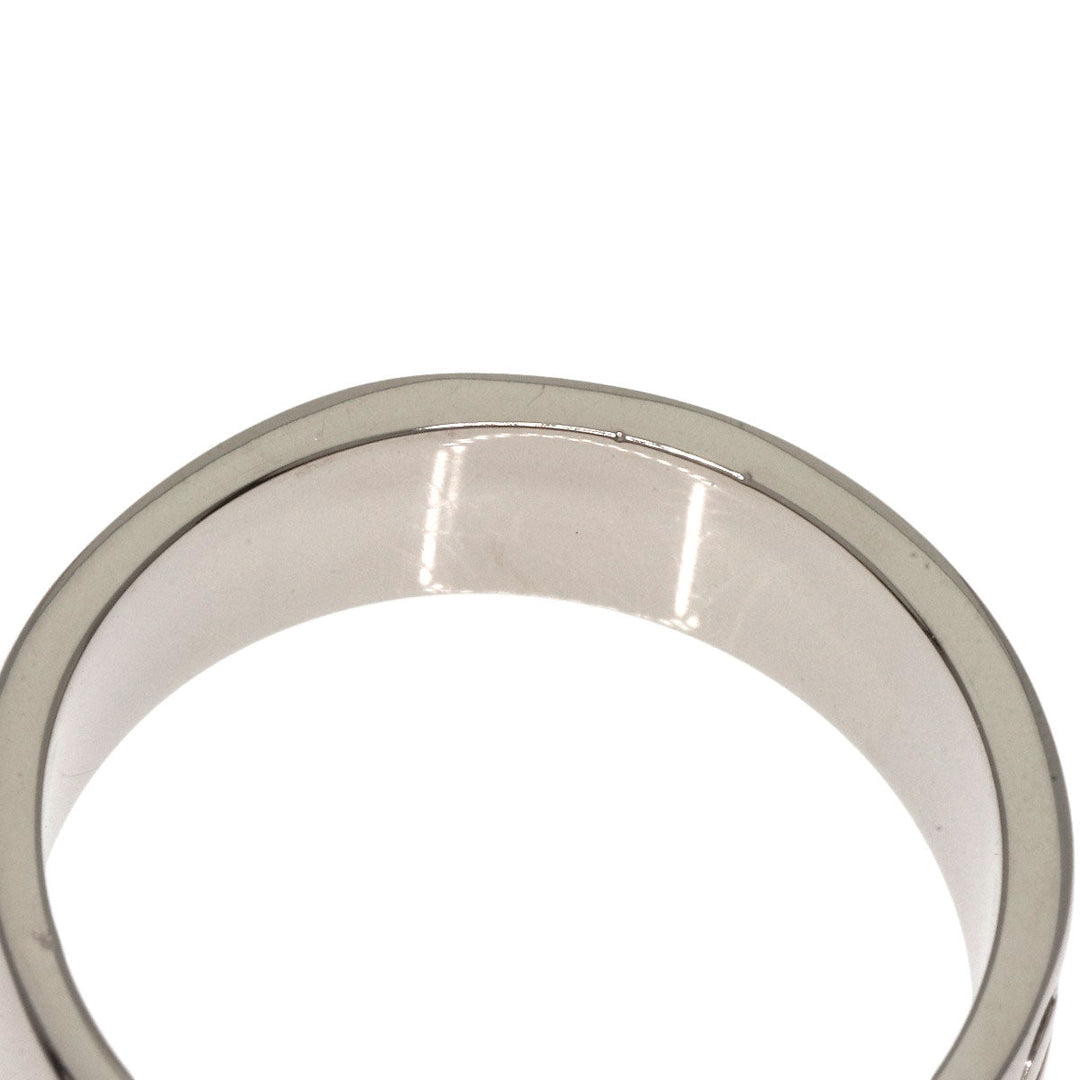 CARTIER Ring K18WG Silver Love Ring #49 Women Used Authentic