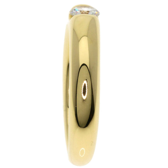 CARTIER Ring 18K Yellow Gold gold Ellipse 1P Diamond #47