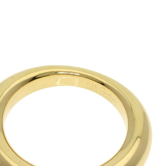 CARTIER Ring 18K Yellow Gold gold Ellipse 1P Diamond #47