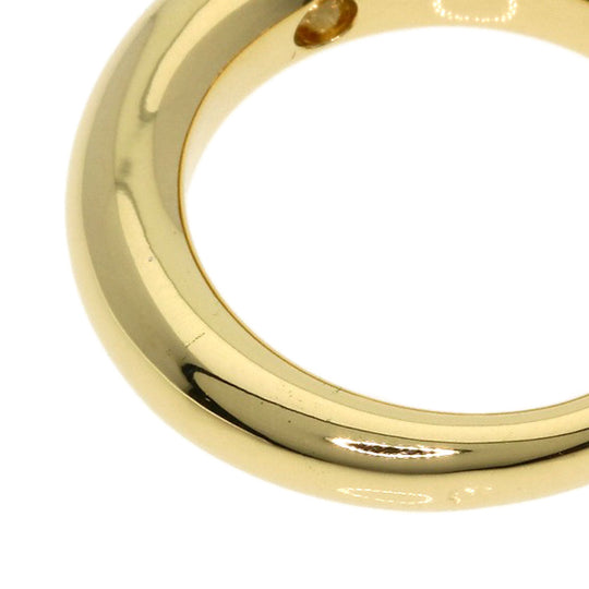 CARTIER Ring 18K Yellow Gold gold Ellipse 1P Diamond #47