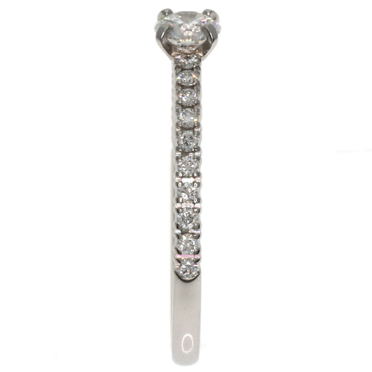 CARTIER Ring PT950 Silver Etincel de Cartier Solitaire #48