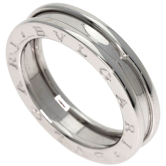 BVLGARI Ring K18WG Silver B-zero1 B-zero One 1 Hand XS #55 Women Used Authentic