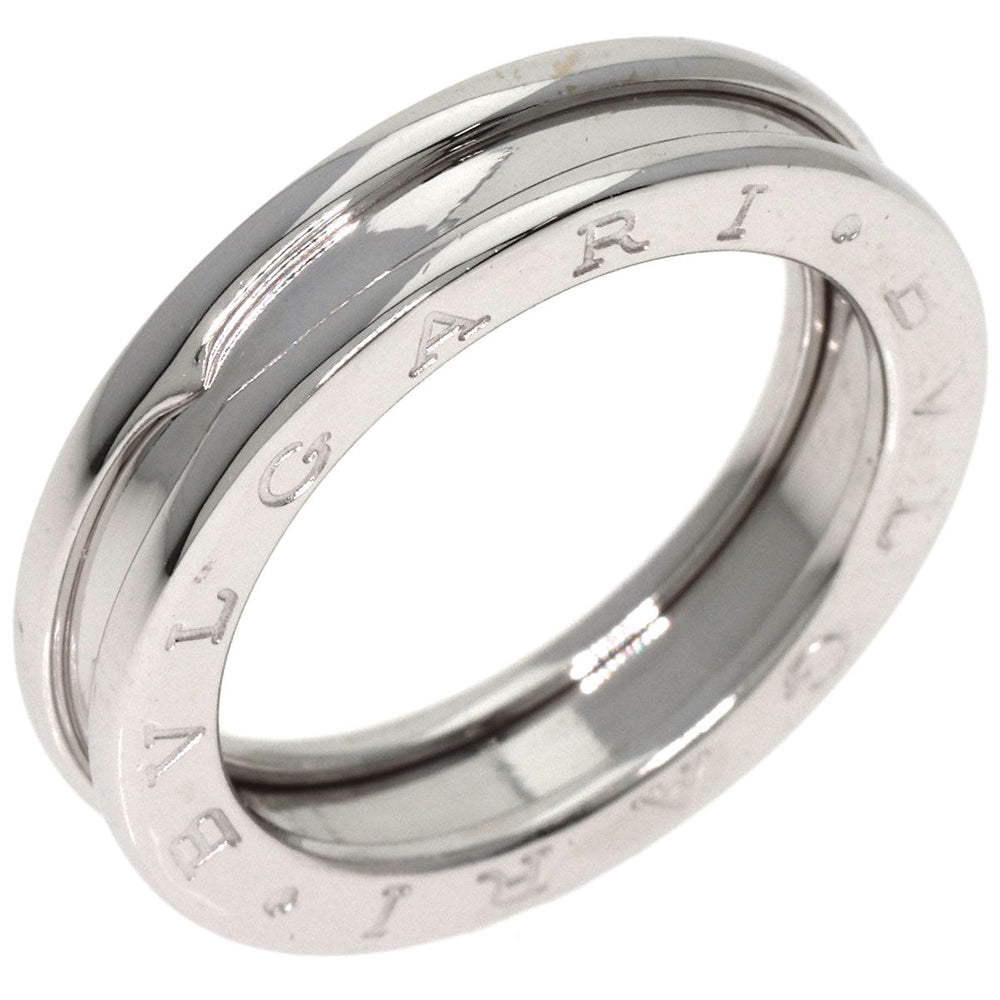 BVLGARI Ring K18WG Silver B-zero1 B-zero One 1 Hand XS #55 Women Used Authentic