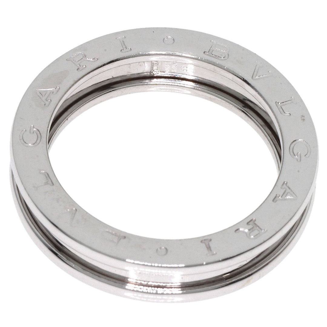 BVLGARI Ring K18WG Silver B-zero1 B-zero One 1 Hand XS #55 Women Used Authentic