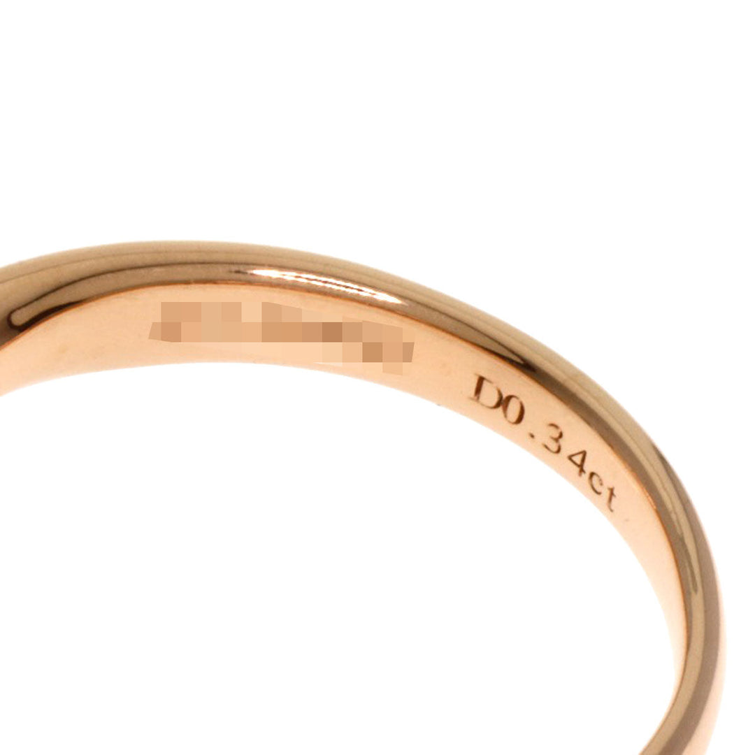 TIFFANY&Co. Ring K18PG , PT950 gold Solitaire diamond Women Used Authentic