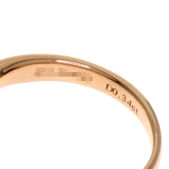 TIFFANY&Co. Ring K18PG , PT950 gold Solitaire diamond Women Used Authentic