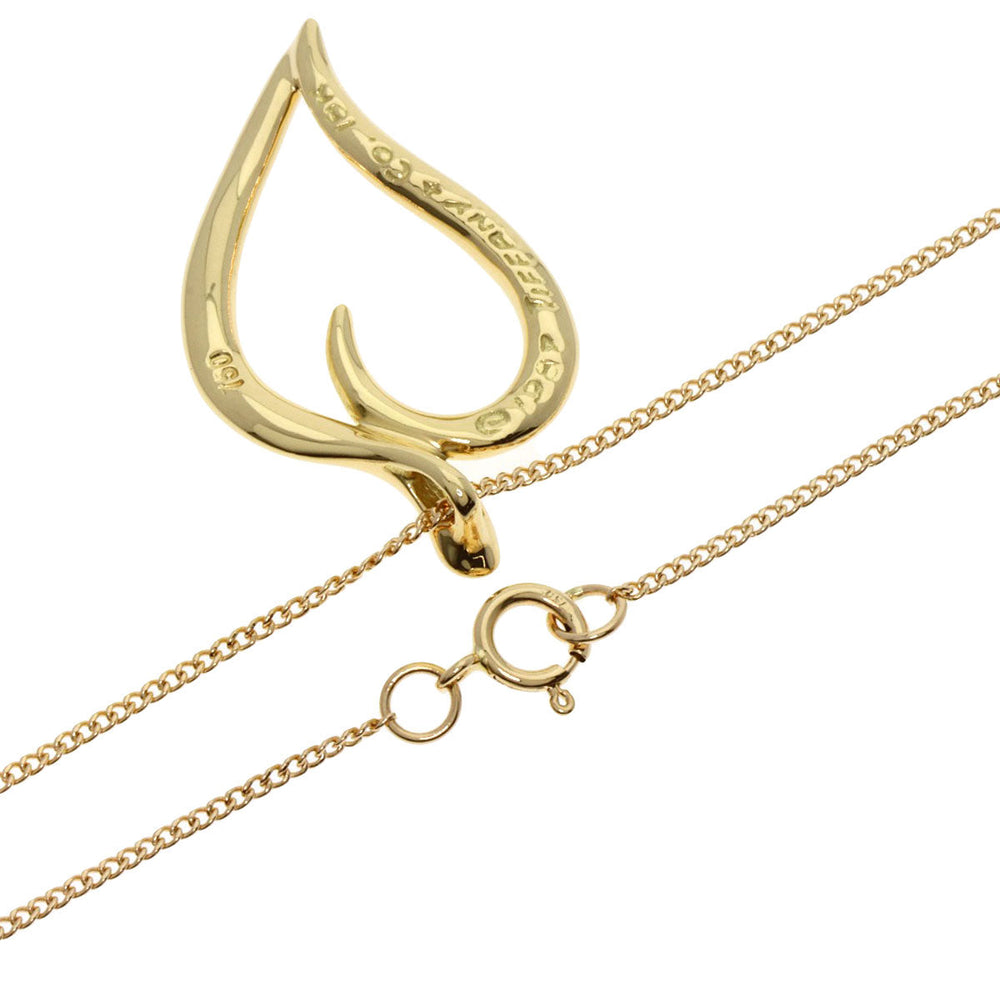 TIFFANY&Co. Necklace 18K Yellow Gold gold elsa peretti leaf Women Used Authentic