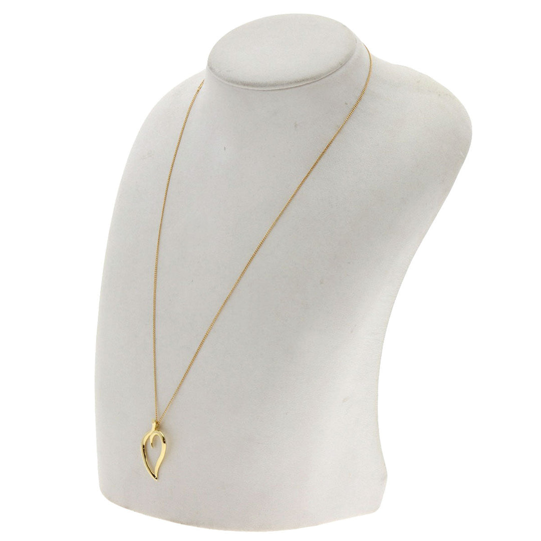 TIFFANY&Co. Necklace 18K Yellow Gold gold elsa peretti leaf Women Used Authentic