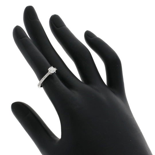 TIFFANY&Co. Ring PT950 Silver Solitaire diamond