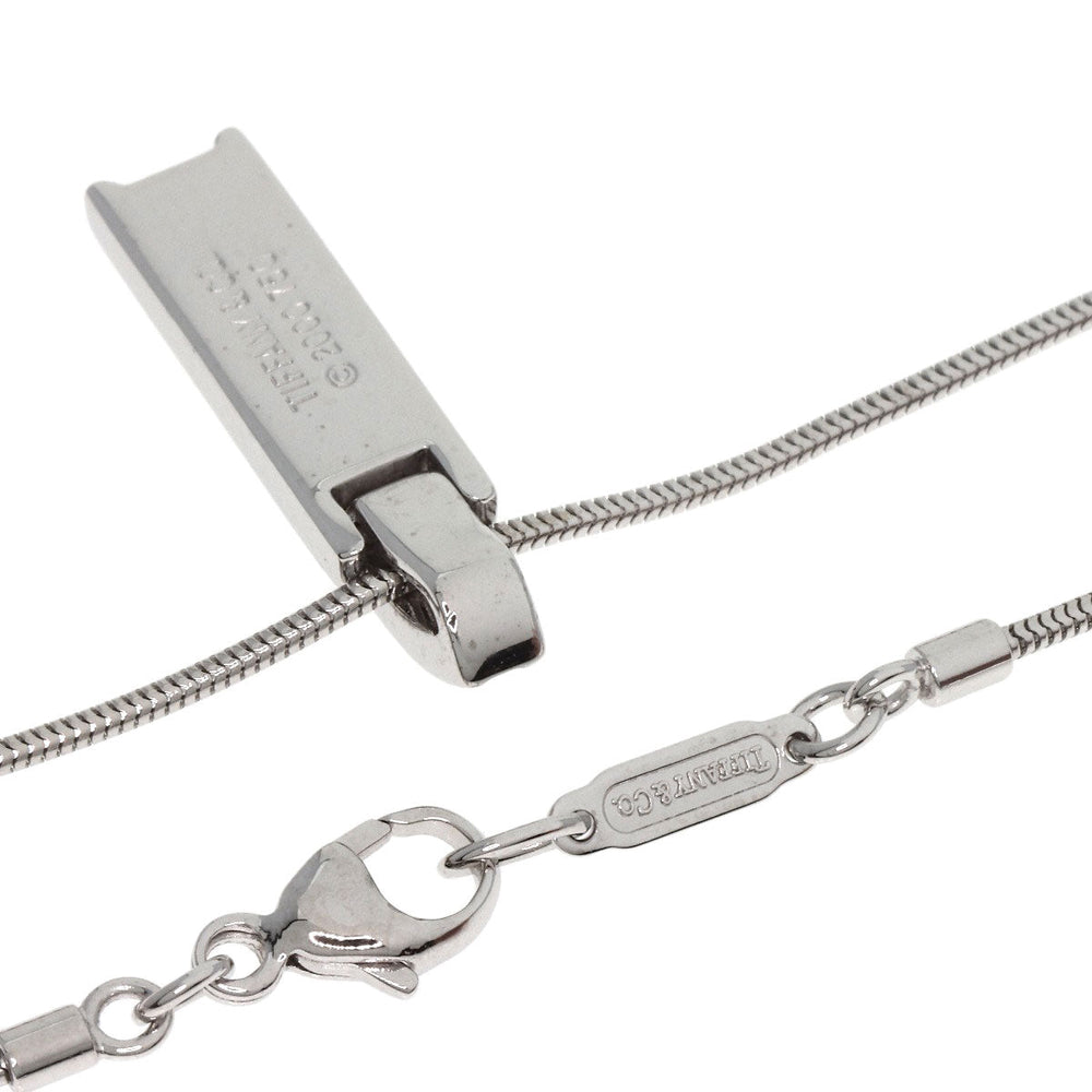 TIFFANY&Co. Necklace K18WG Silver Atlas Diamond