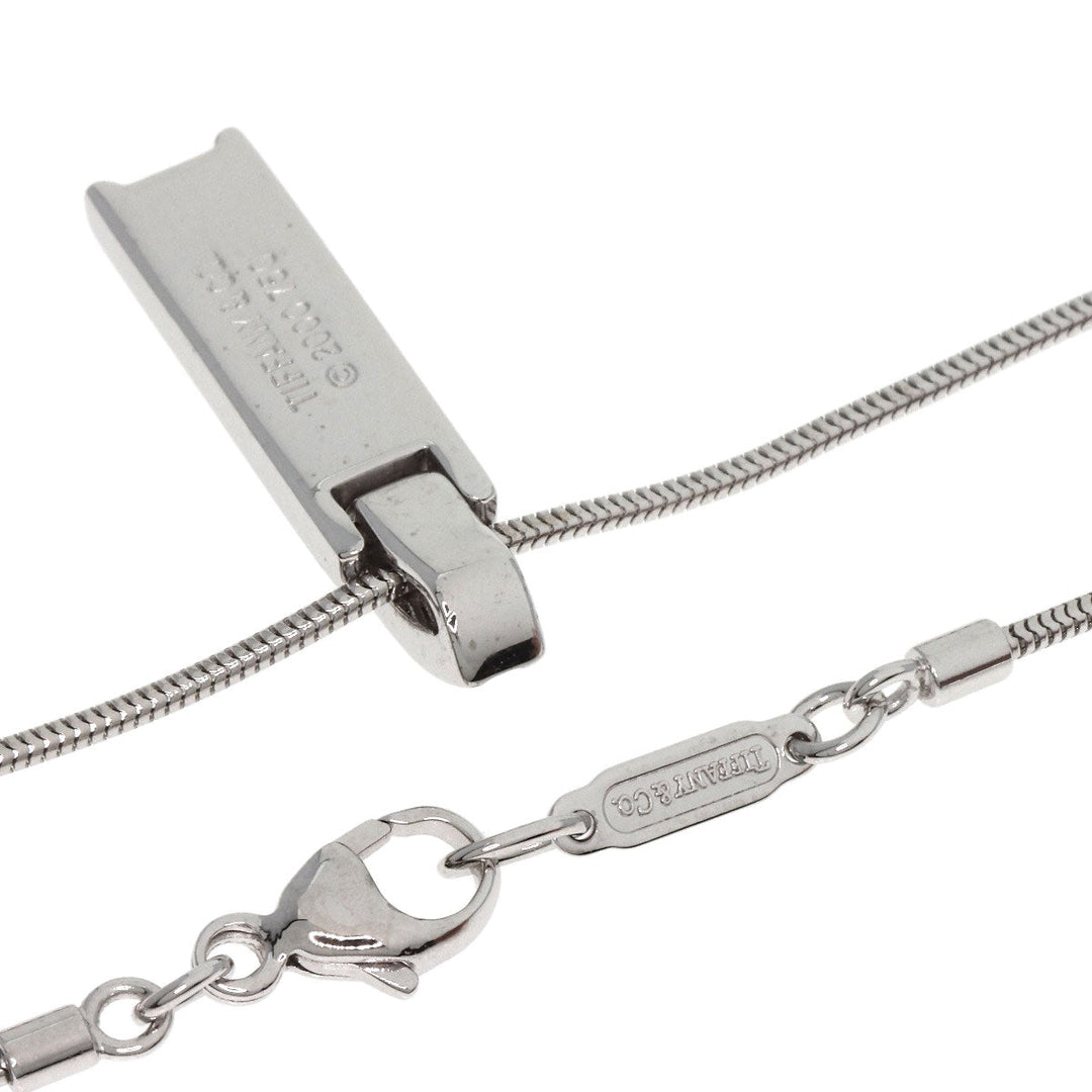 TIFFANY&Co. Necklace K18WG Silver Atlas Diamond