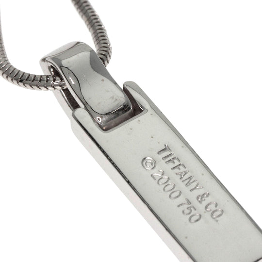 TIFFANY&Co. Necklace K18WG Silver Atlas Diamond