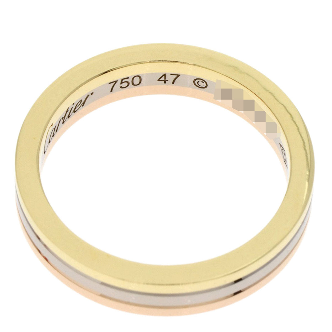CARTIER Ring 18K Yellow Gold gold Three colors # 47