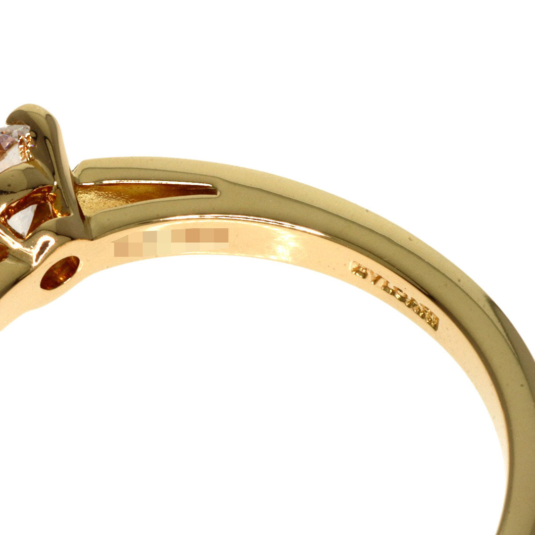 BVLGARI Ring 18K Yellow Gold gold Rome Amor Diamond Women Used Authentic