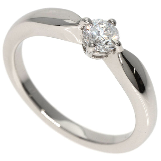 BVLGARI Ring PT950 Silver Teddy Cata Venice Diamond