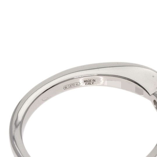 BVLGARI Ring PT950 Silver Teddy Cata Venice Diamond