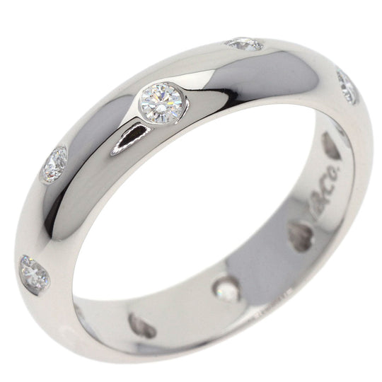 TIFFANY&Co. Ring PT950 Silver Dot's diamond Women Used Authentic
