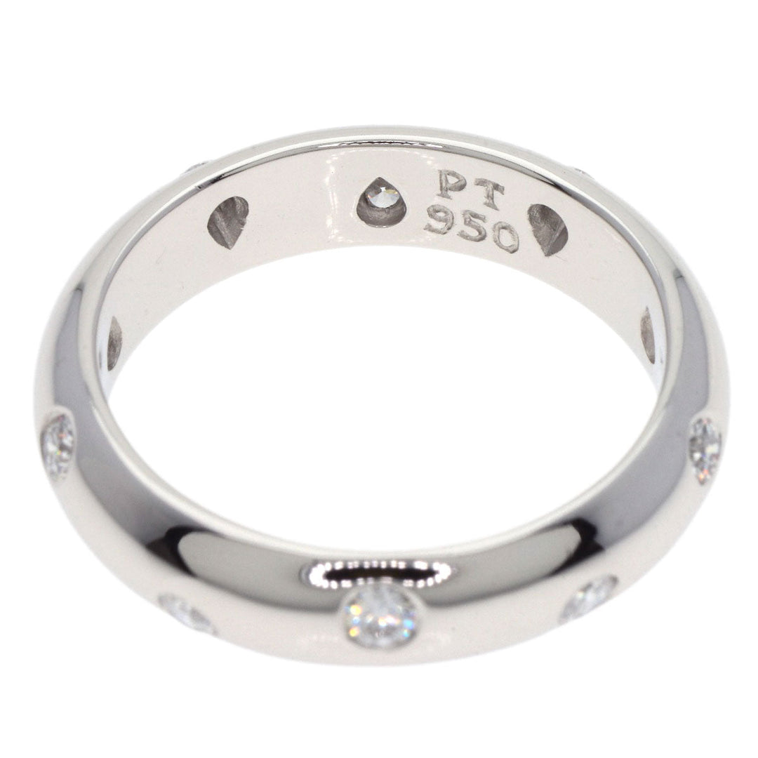 TIFFANY&Co. Ring PT950 Silver Dot's diamond Women Used Authentic
