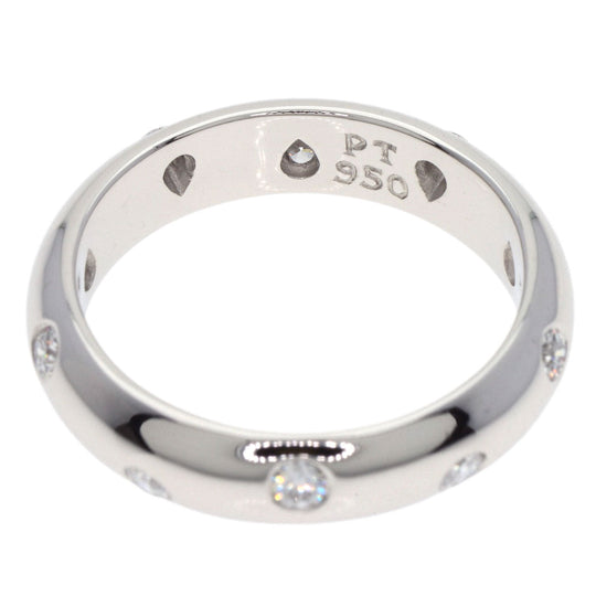 TIFFANY&Co. Ring PT950 Silver Dot's diamond Women Used Authentic