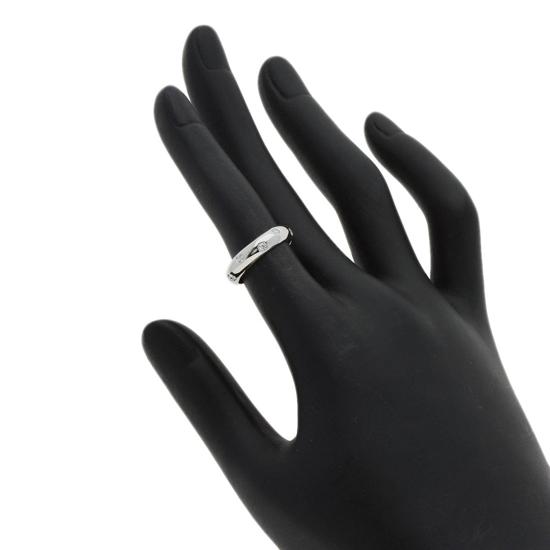 TIFFANY&Co. Ring PT950 Silver Dot's diamond Women Used Authentic