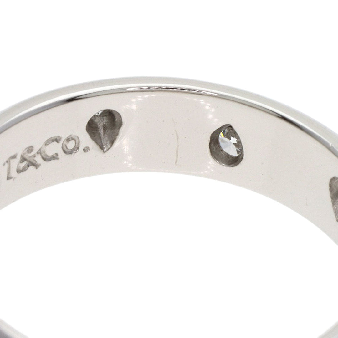 TIFFANY&Co. Ring PT950 Silver Dot's diamond Women Used Authentic