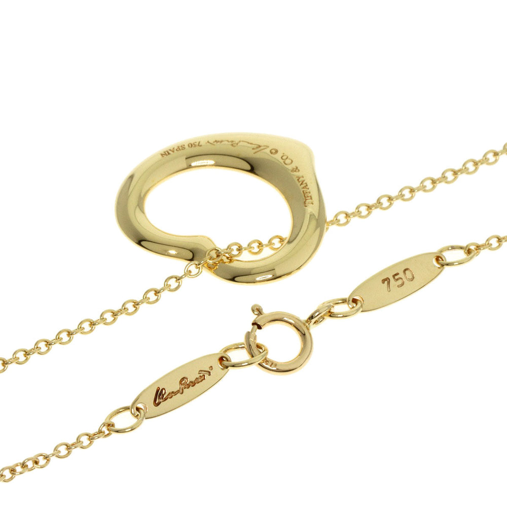 TIFFANY&Co. Necklace 18K Yellow Gold gold Open heart Women Used Authentic