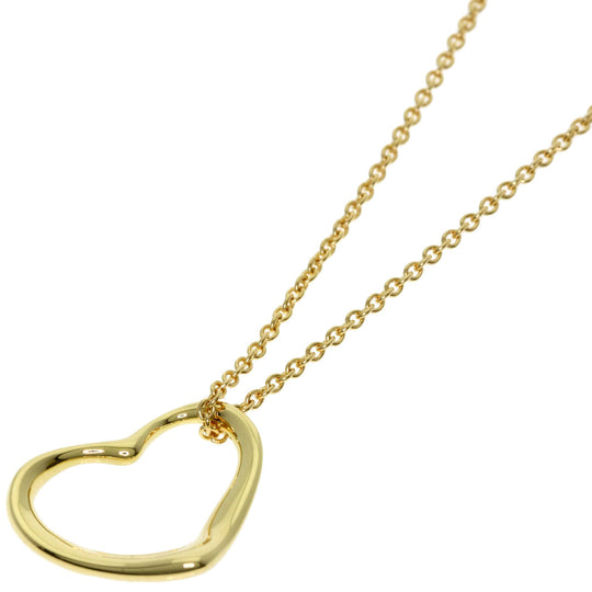 TIFFANY&Co. Necklace 18K Yellow Gold gold Open heart Women Used Authentic