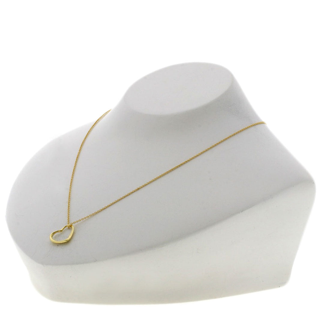 TIFFANY&Co. Necklace 18K Yellow Gold gold Open heart Women Used Authentic