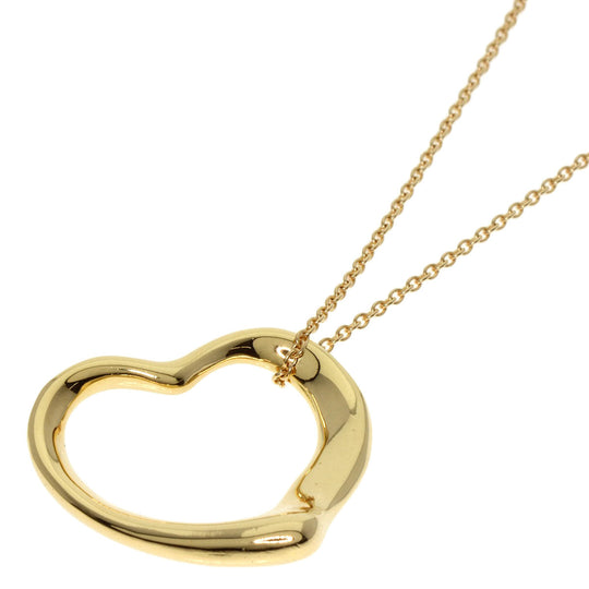 TIFFANY&Co. Necklace 18K Yellow Gold gold Open heart Women Used Authentic