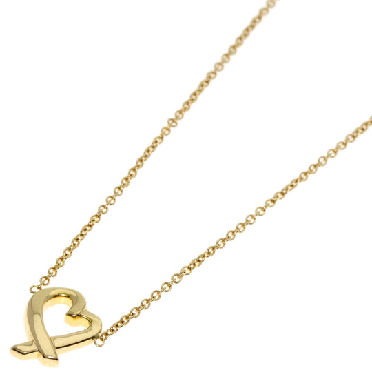 TIFFANY&Co. Necklace 18K Yellow Gold gold Loving heart Women Used Authentic