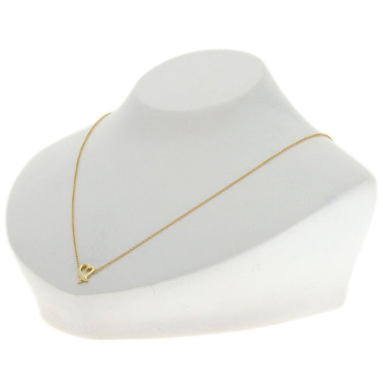 TIFFANY&Co. Necklace 18K Yellow Gold gold Loving heart Women Used Authentic