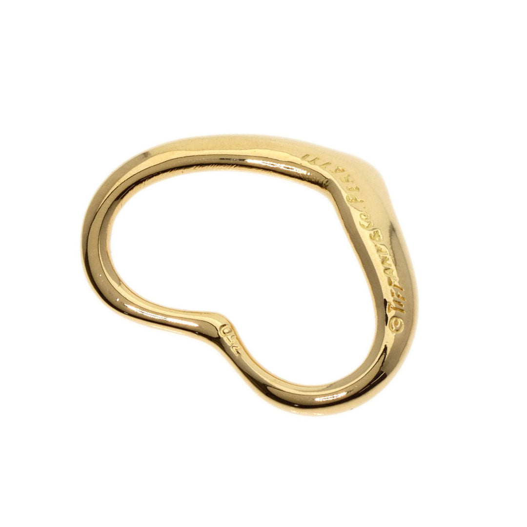 TIFFANY&Co. Pendant top 18K Yellow Gold gold Open heart Women Used Authentic