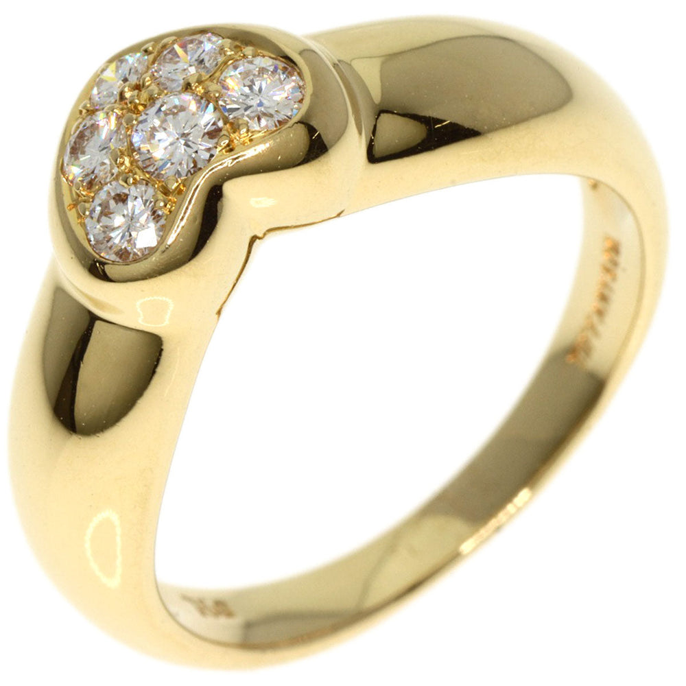 TIFFANY&Co. Ring 18K Yellow Gold gold Heart pave diamond Women Used Authentic